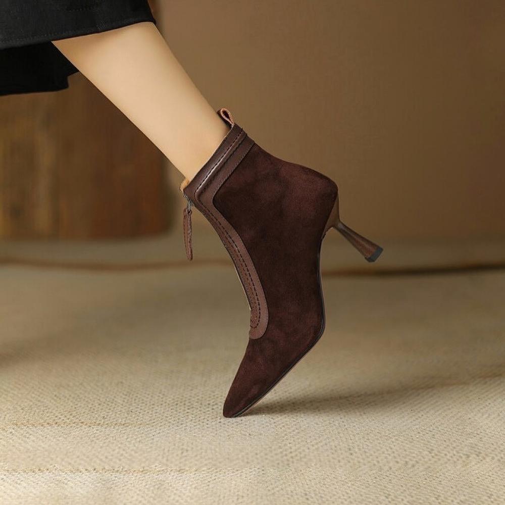 Temperament fine heeled pointed micro heels