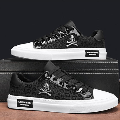 Men's Fashion Diamond Skull Casual Shoes