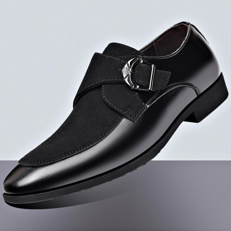 Business Formal Casual Shoes Frosted English Shoes