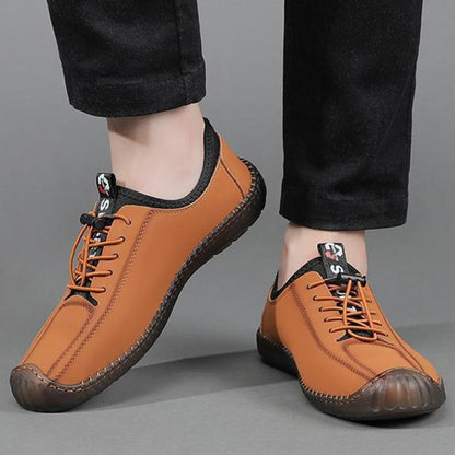 Trendy Men's Soft Soled Breathable Casual Leather Shoes