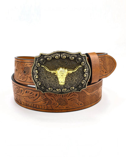 Western Cowboy Vintage Leather Belt