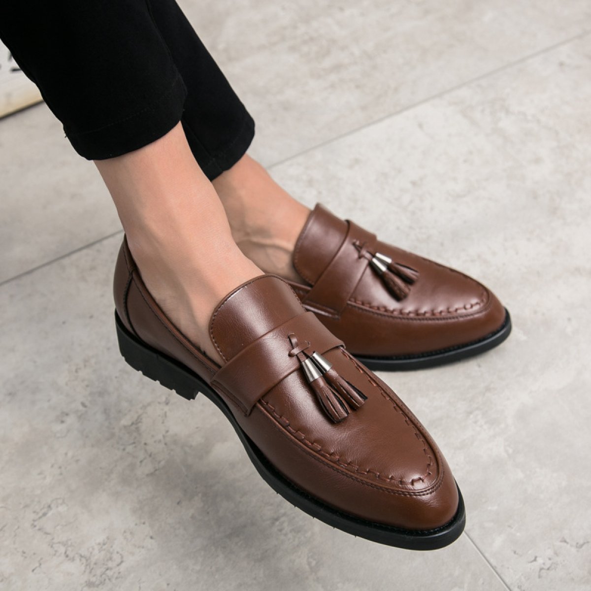 Casual Simple Tassel Loafers