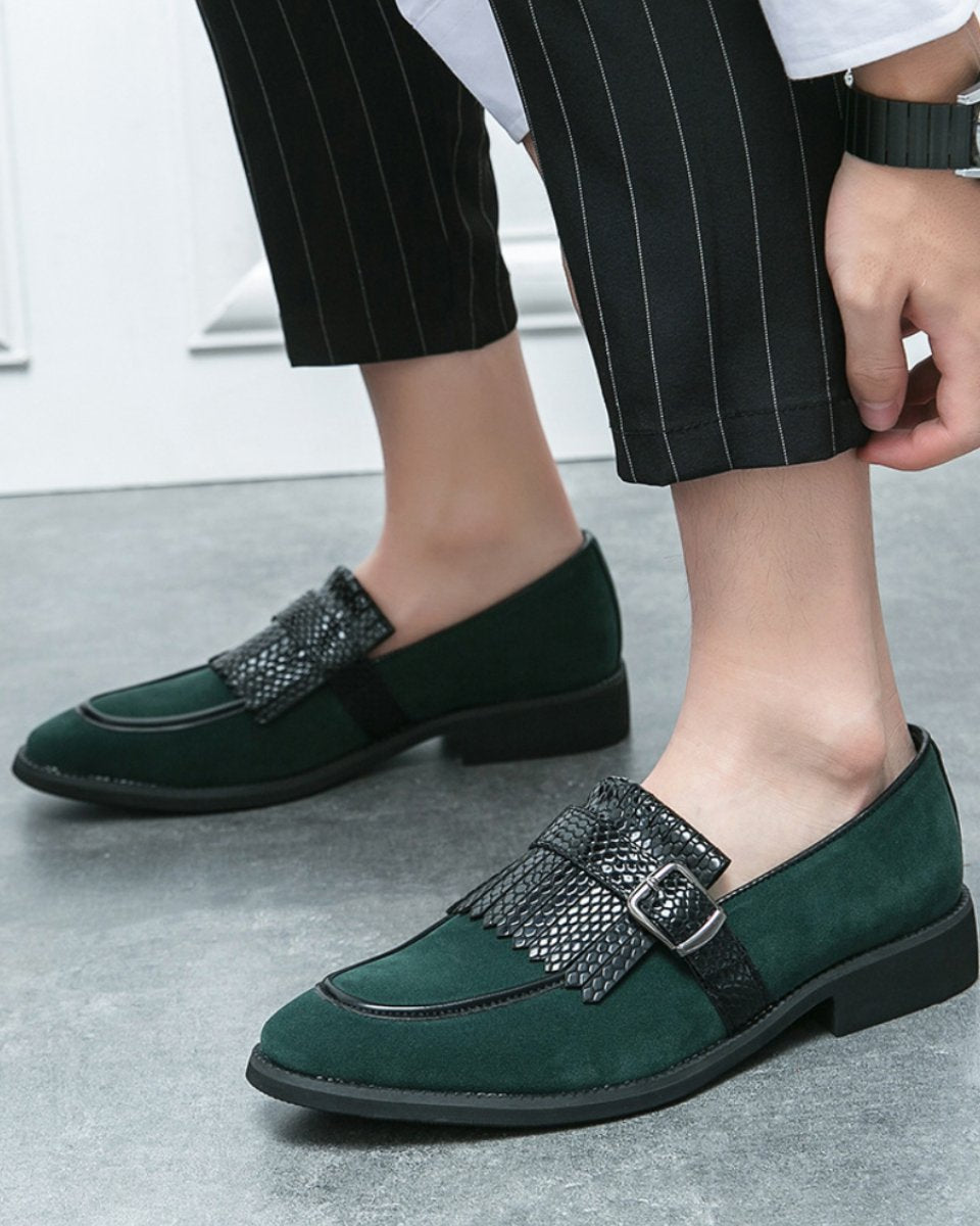 Retro Buckle Loafers