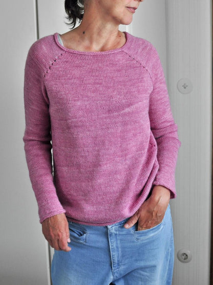 Pink Fashion Casual Sweater