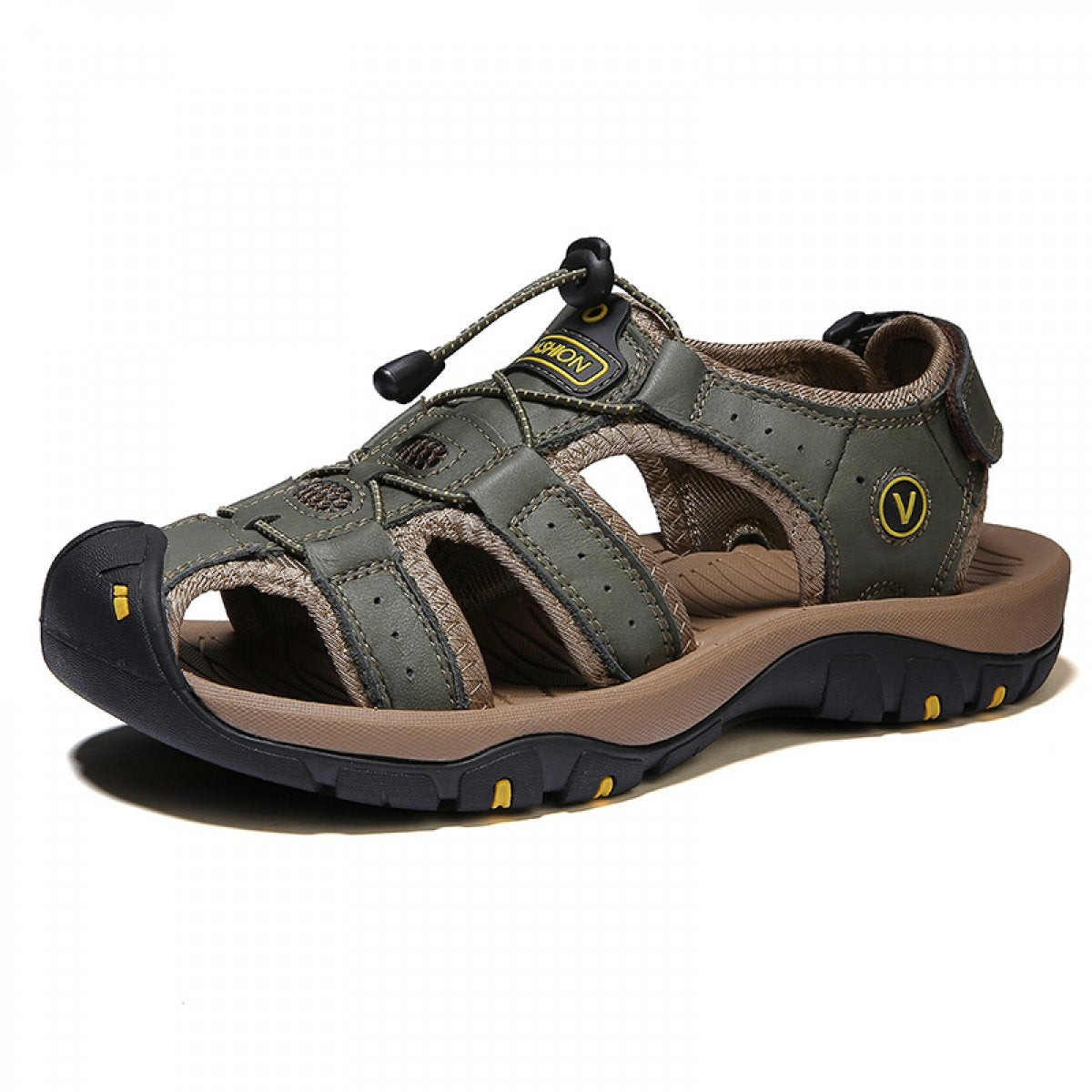 Outdoor Beach Shoes Velcro Toe Wrap Sandals