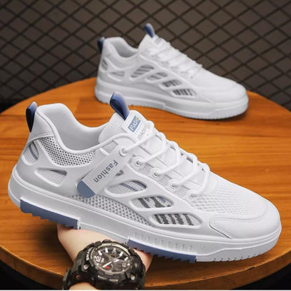 Trendy breathable mesh sports soft sole shoes