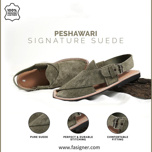 Signature Suede Peshawari Sandals