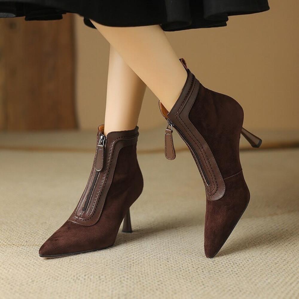 Temperament fine heeled pointed micro heels