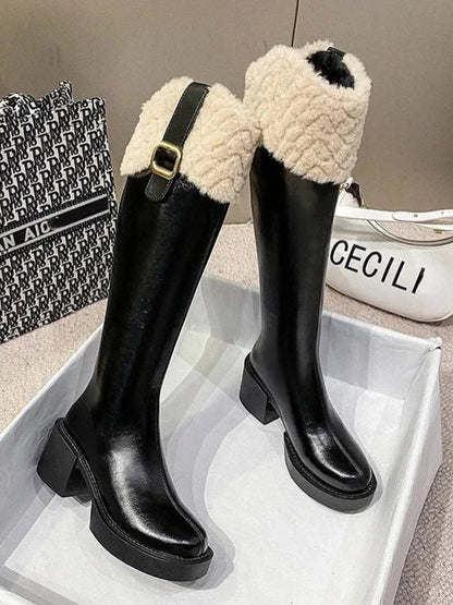 Long padded warm thick soles hundred hundred mid-calf snow boots