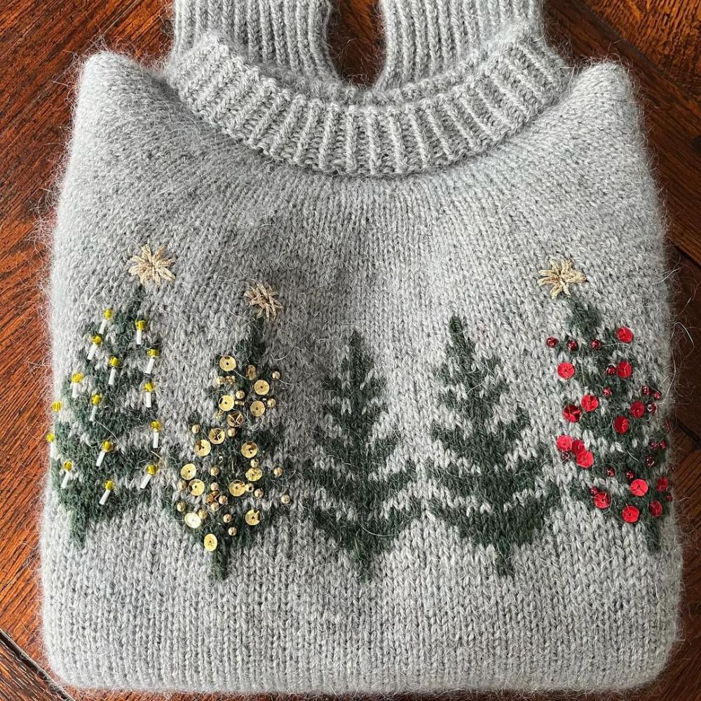 ❄️🎄Christmas Style Knit Sweater Gray🎄❄️