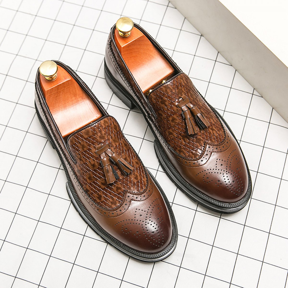 Sculpted Tassel Loafers