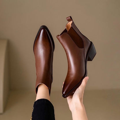 Basic Versatile Two-tone Chelsea Boots