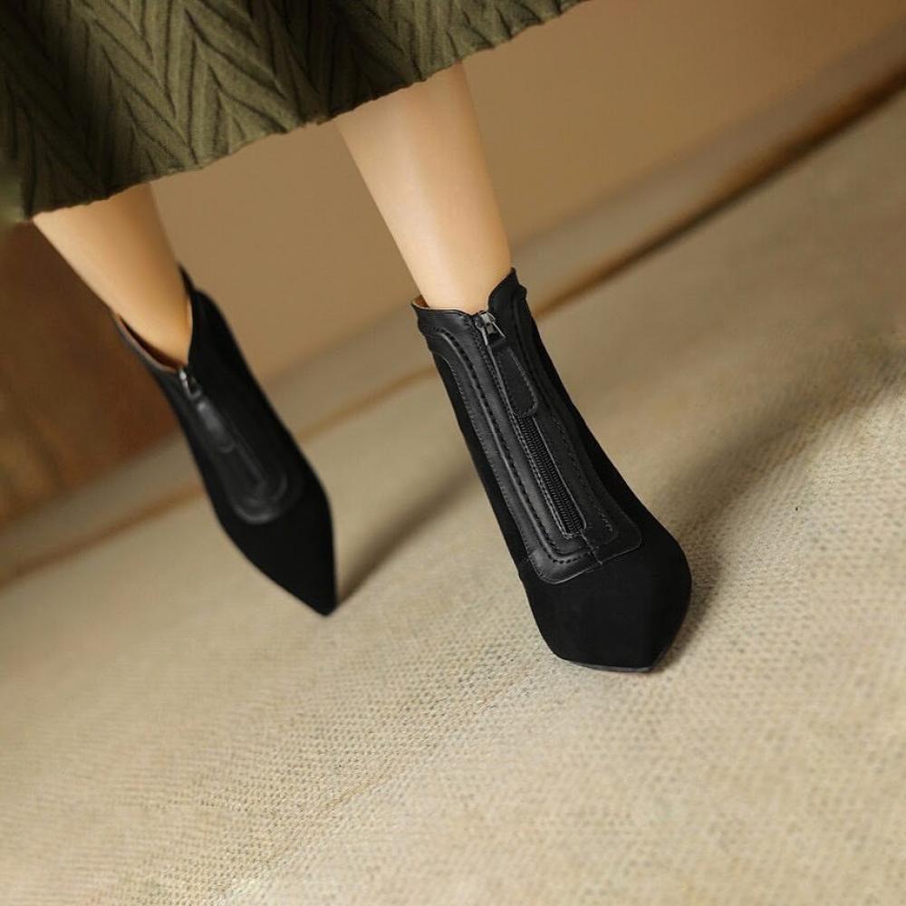 Temperament fine heeled pointed micro heels