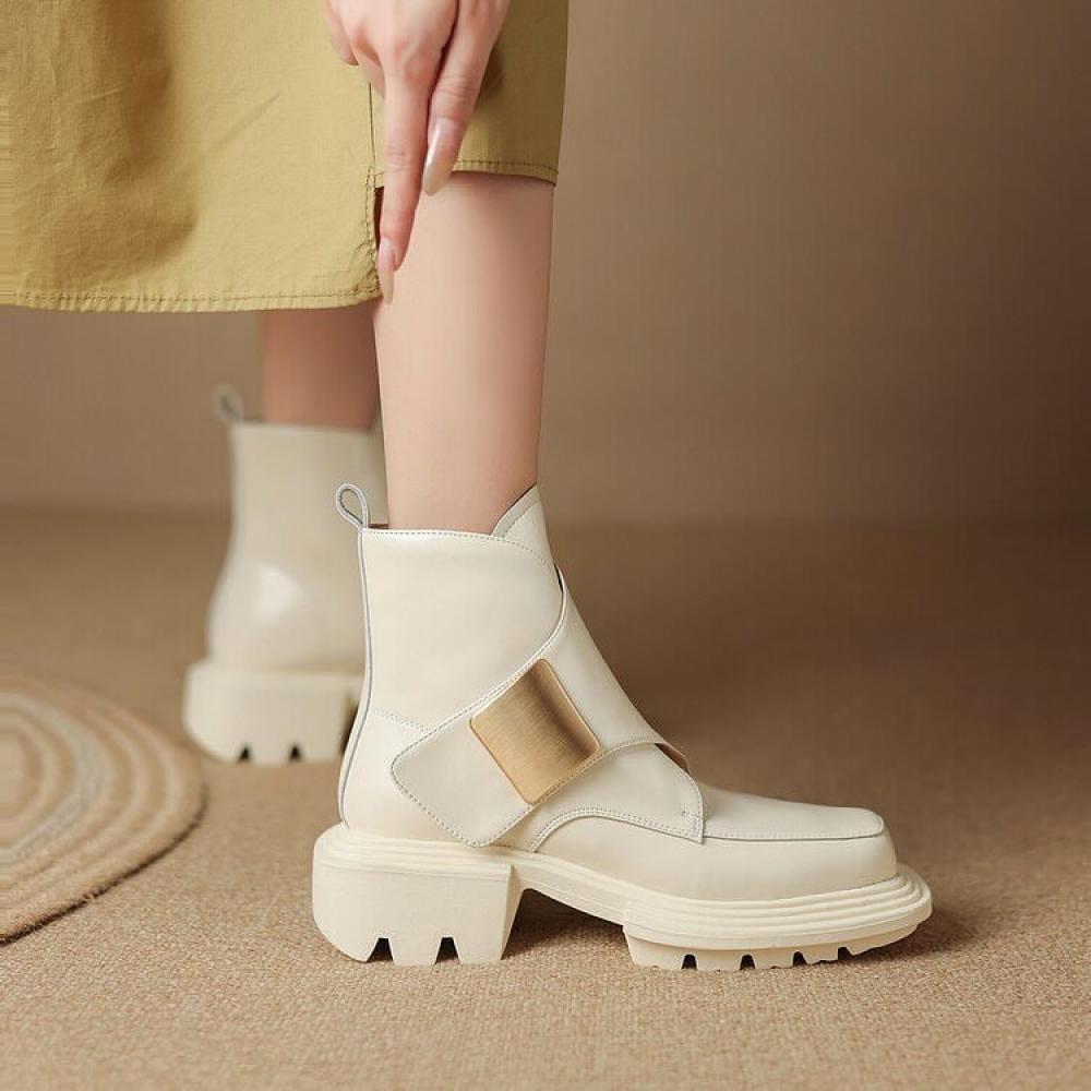 Minimalist Casual Snap Boots <Three Colors>