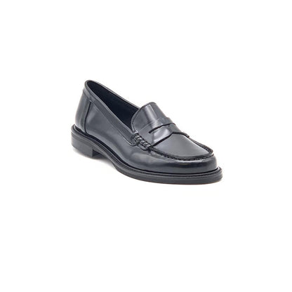 "Elsa" brushed leather loafers