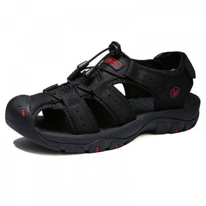 Outdoor Beach Shoes Velcro Toe Wrap Sandals