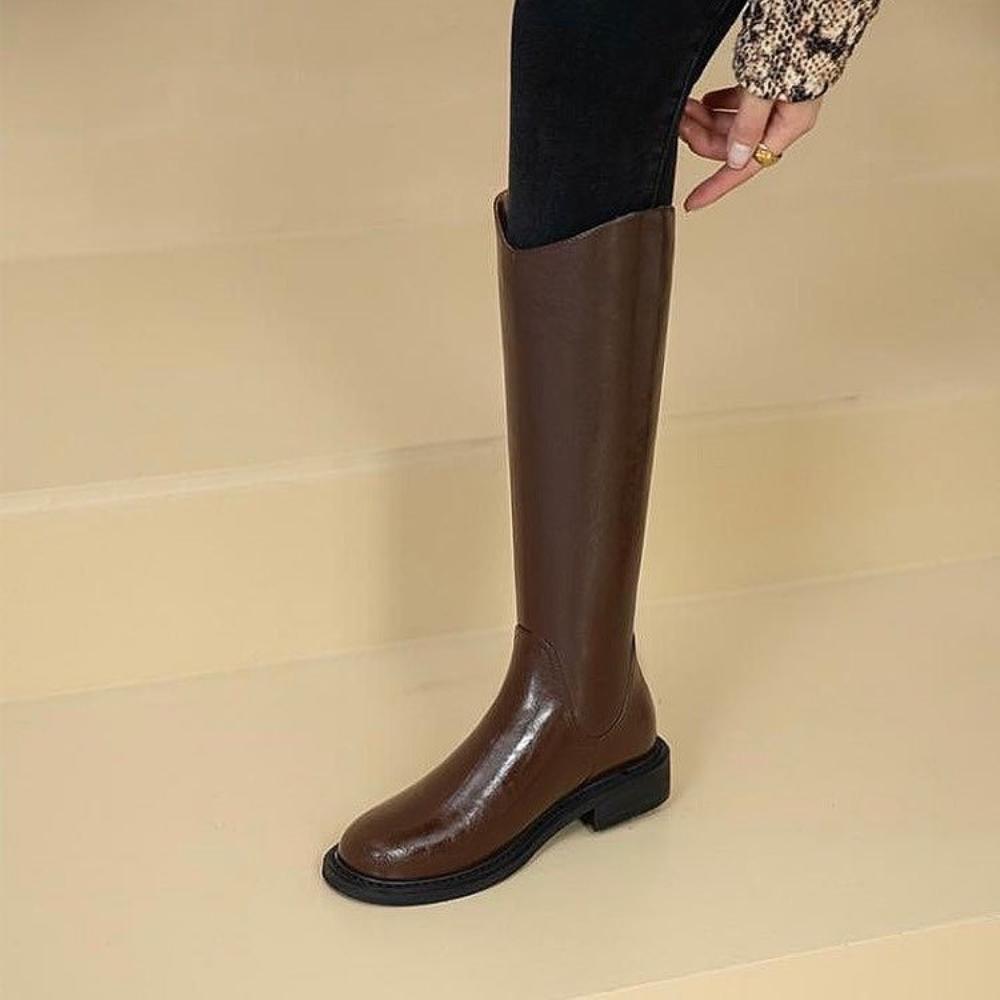 Two Color Trend Comfortable Flat Boots