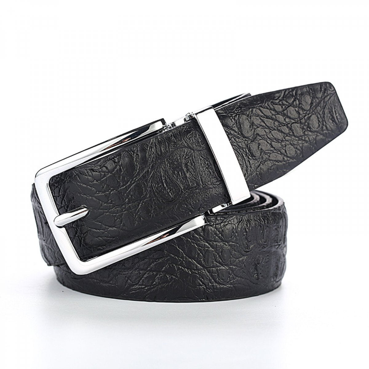 Business Pin Buckle Textured Belt