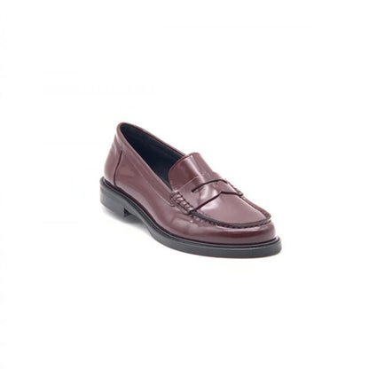 "Elsa" brushed leather loafers