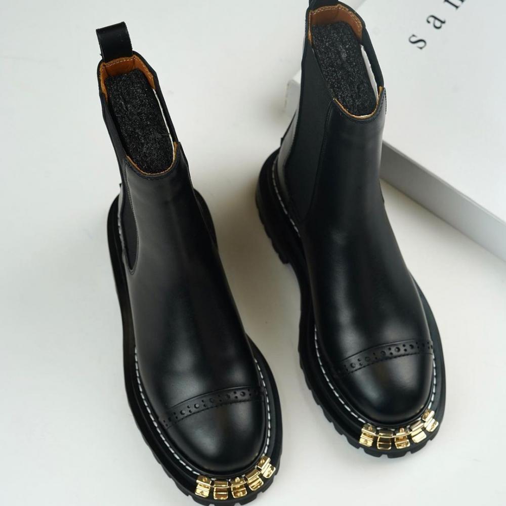 Vintage Long Belt Buckle Boots