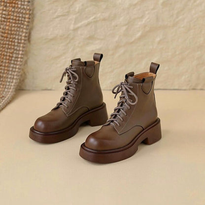 Casual Trend Basic Round Toe Martin Boots<Two Colors>