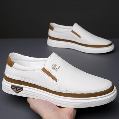 Casual Non-Slip Soft-Soled Driving One-Step Leather Shoes