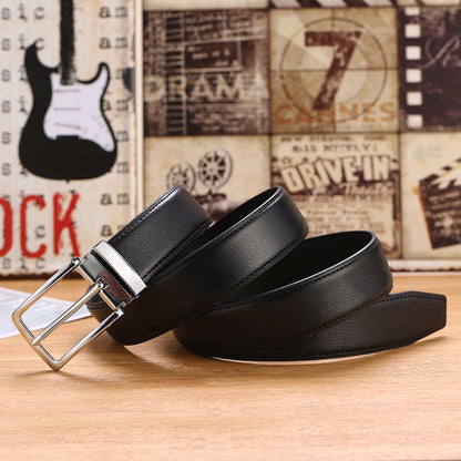 Business Pin Buckle Textured Belt