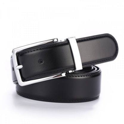 Business Pin Buckle Textured Belt