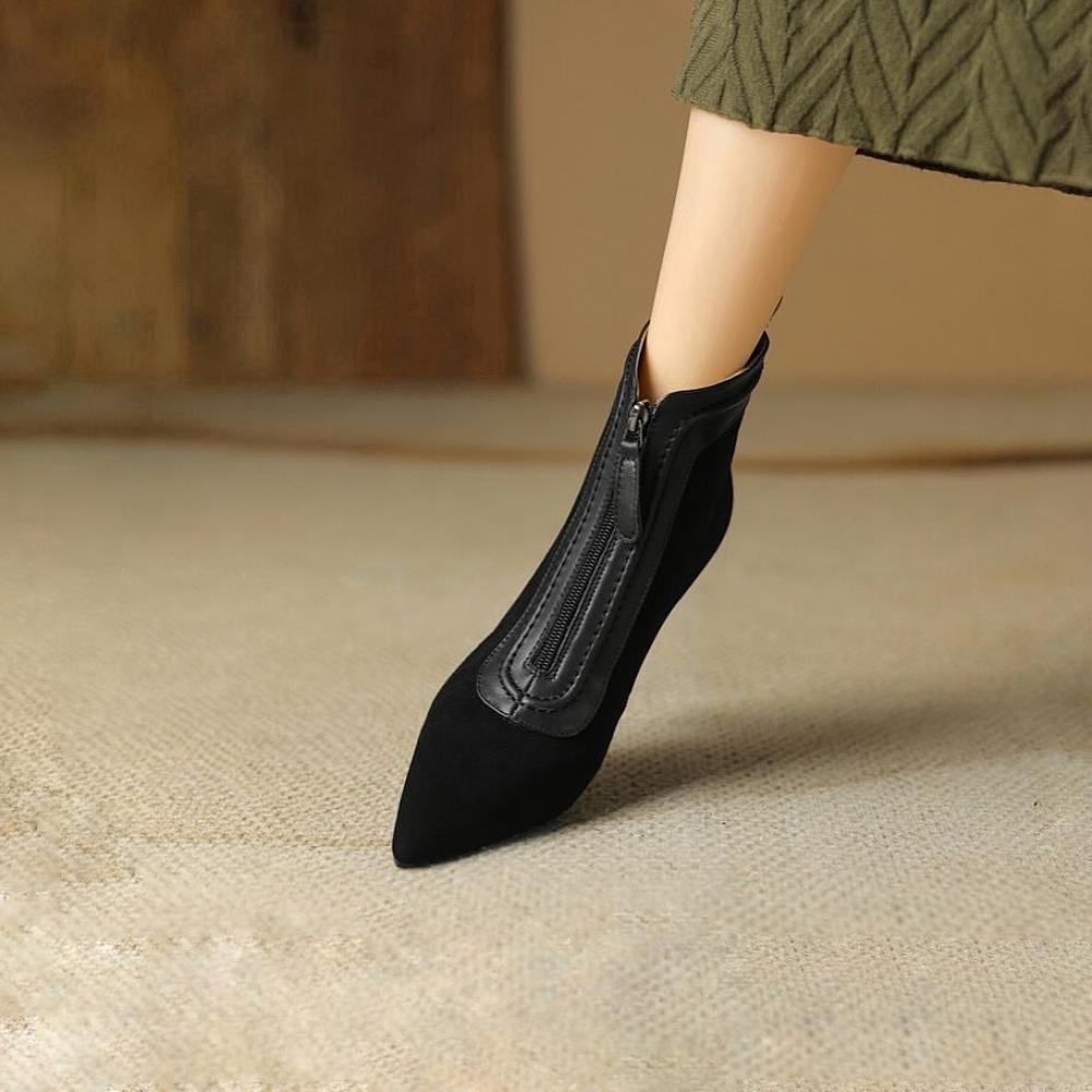 Temperament fine heeled pointed micro heels