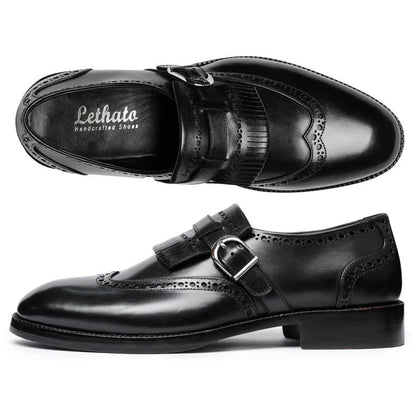 Wingtip Brogue Kiltie Monk Strap