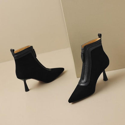 Temperament fine heeled pointed micro heels