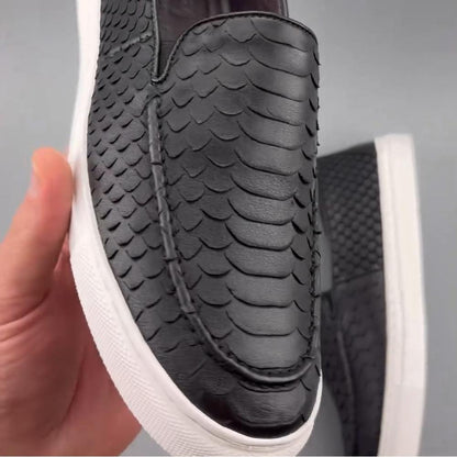 Simple Fish Scale Textured Shoes