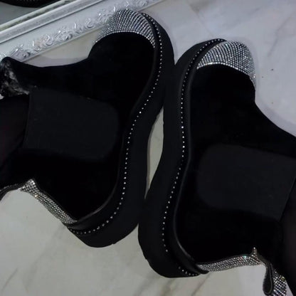 Diamante Chelsea Boots